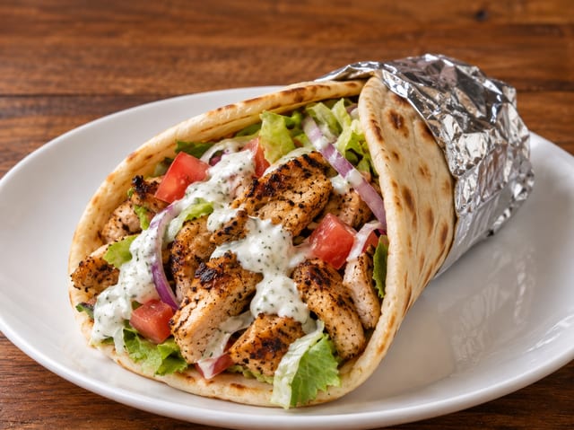 Chicken Gyro Wrap.